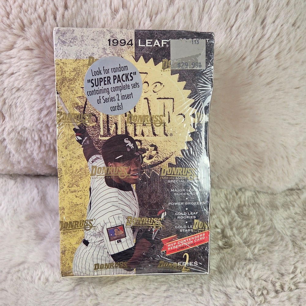1994 Donruss Leaf Series 2 Baseball Hobby Box Factory Sealed Unopened Vintage